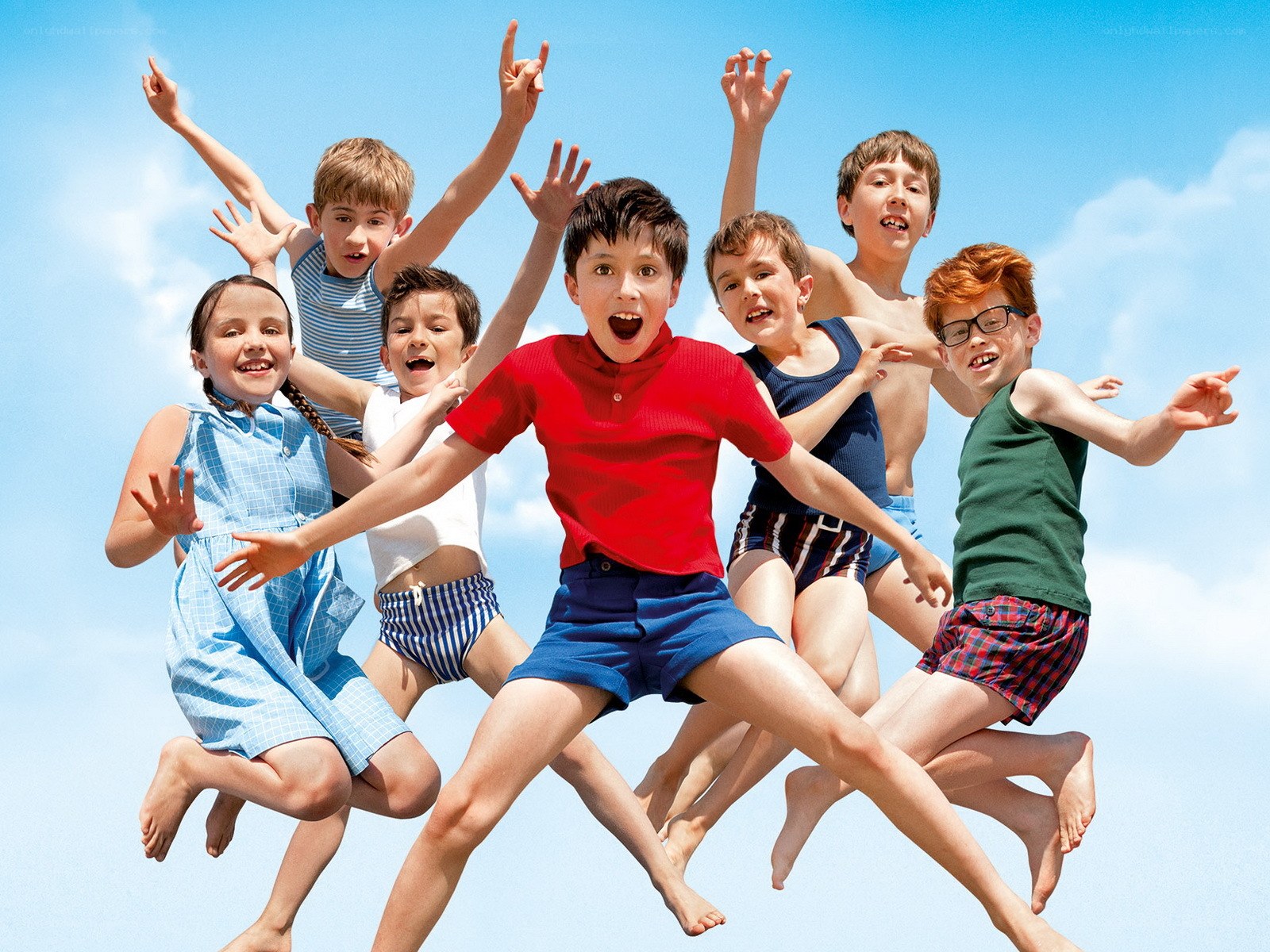 children jumping in joy
