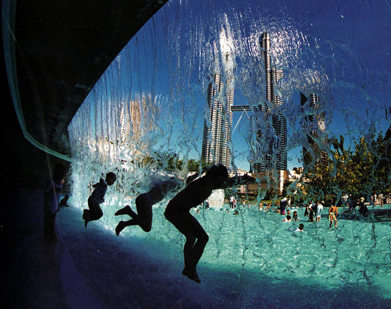 Children Jumping in Water