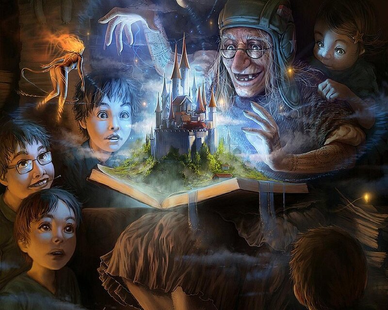 Children Listening to Story