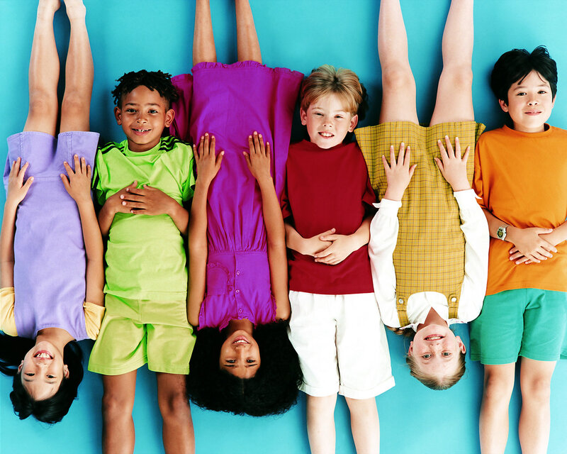 Children Lying on Floor