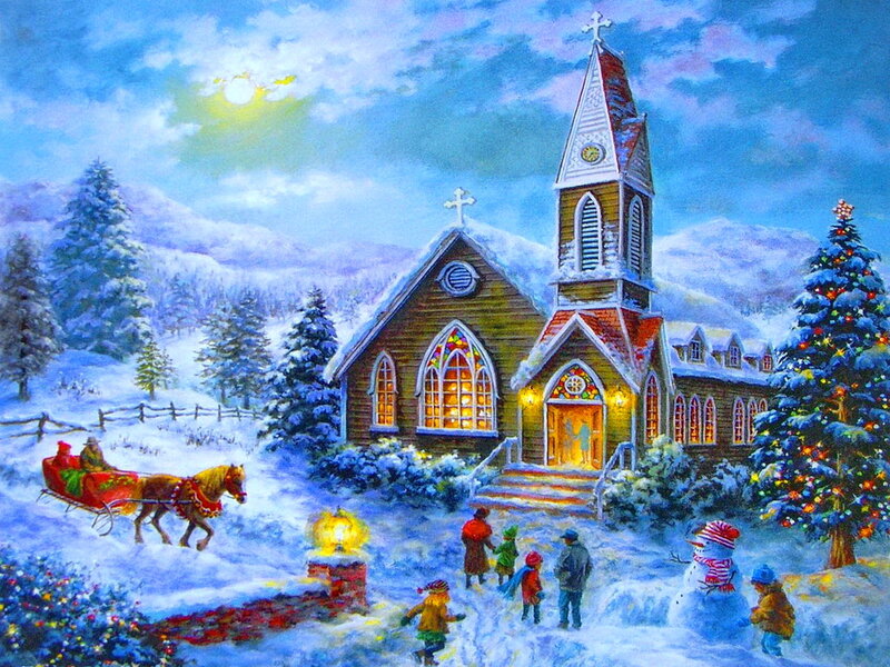 Children Near Church