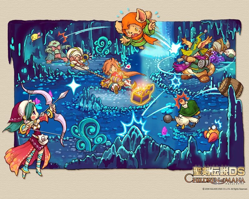 Children of Mana gameplay art