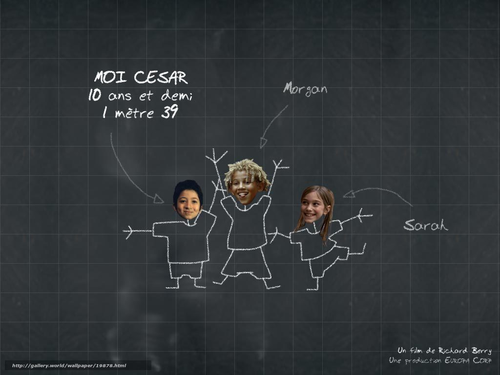 Children on a chalkboard drawing
