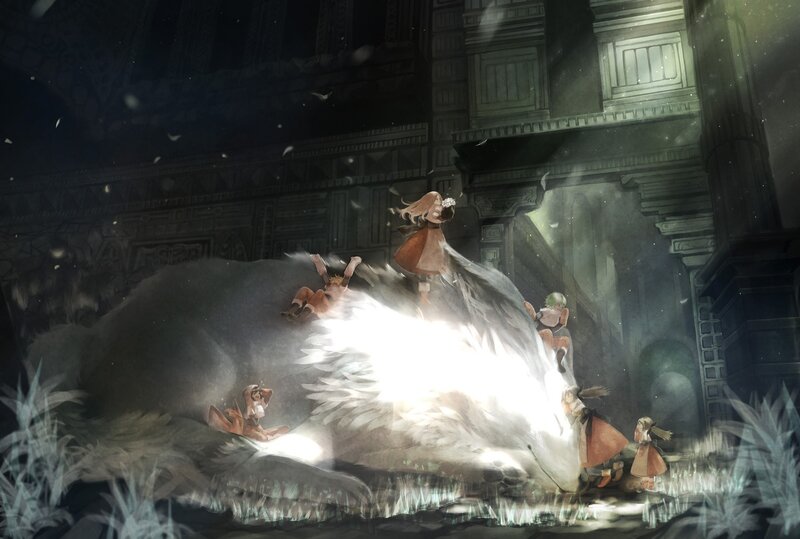 Children on a Large Beast