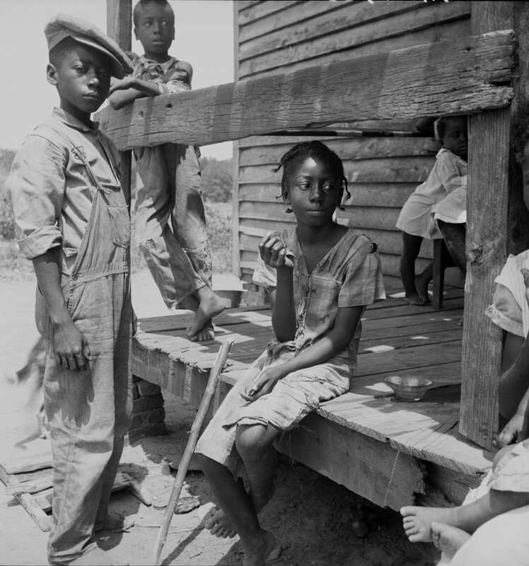 Children on a porch in the South