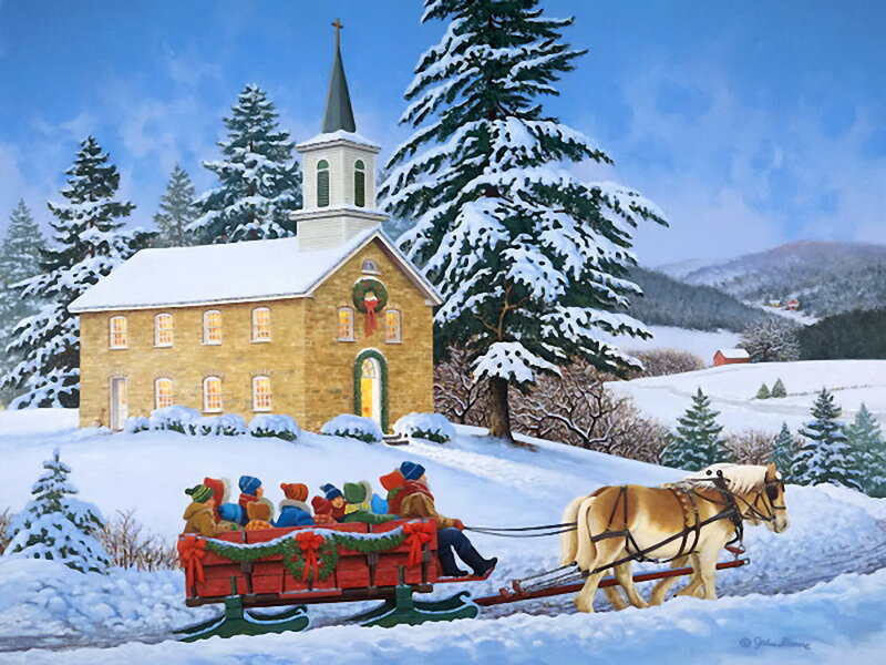 Children on a Sleigh