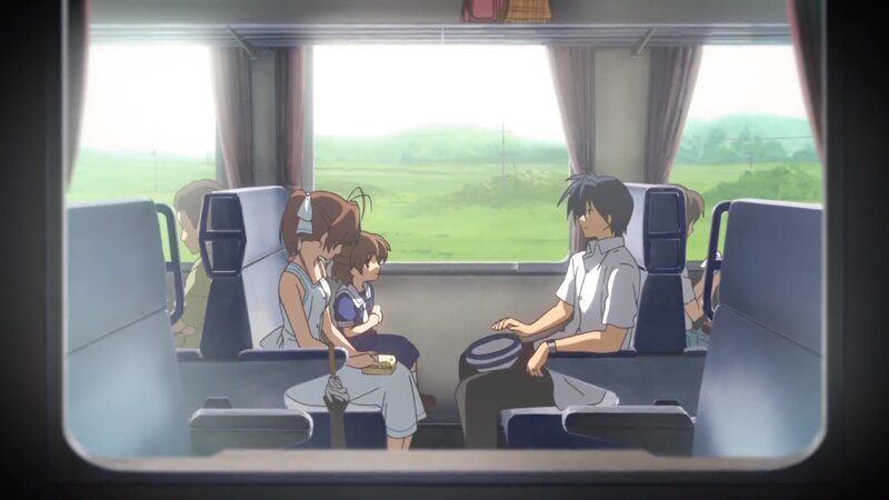 Children on a Train — Green, Calm