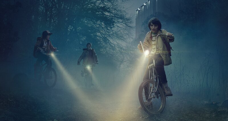 Children on Bicycles — Blue, Mysterious