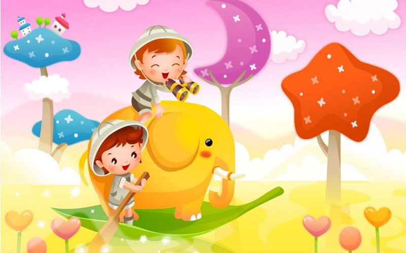 Children on Elephant