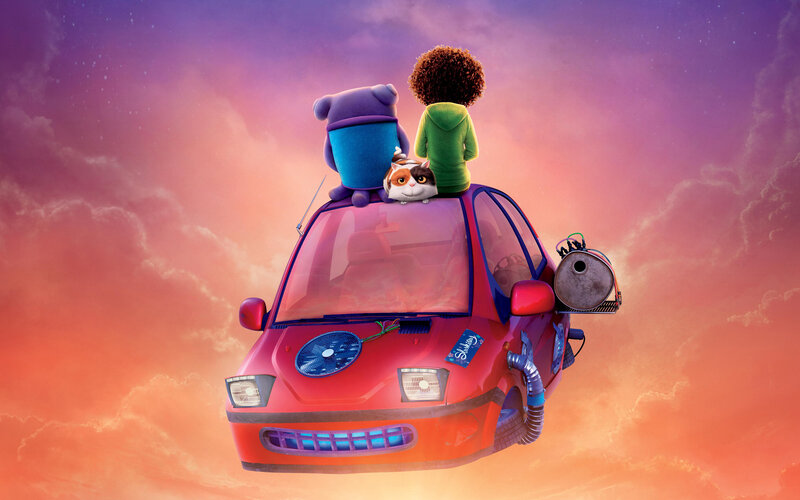 Children on Flying Car