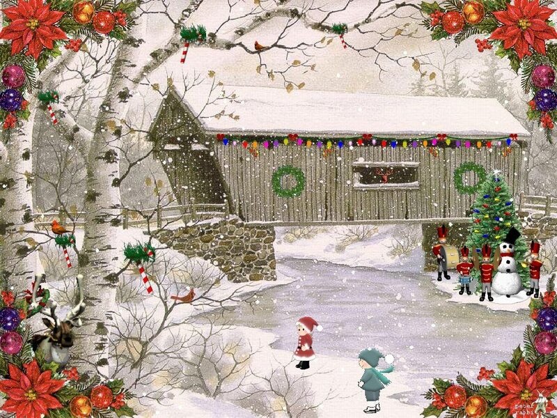 Children on Frozen River