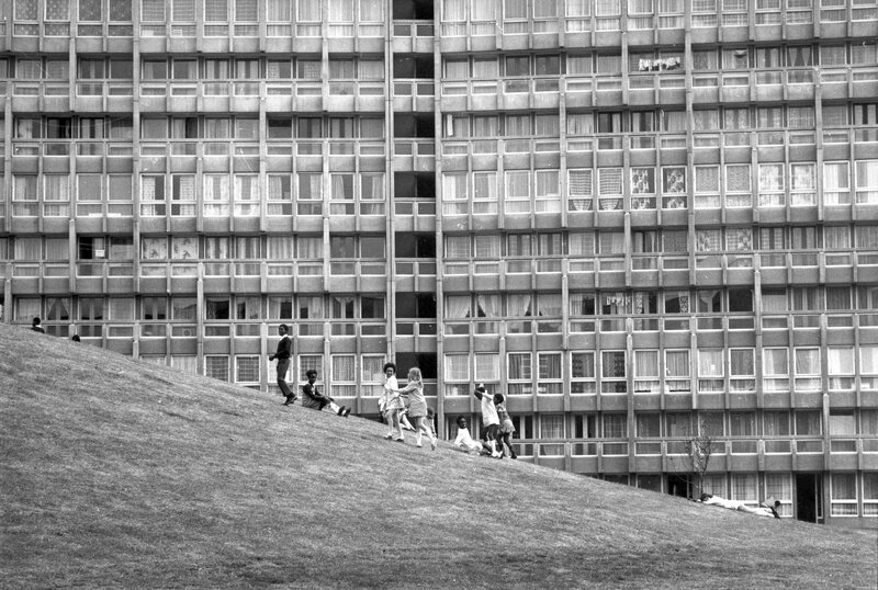 Children on Grassy Slope