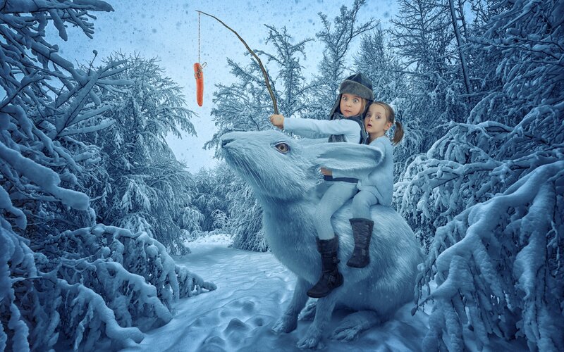 Children on Rabbit