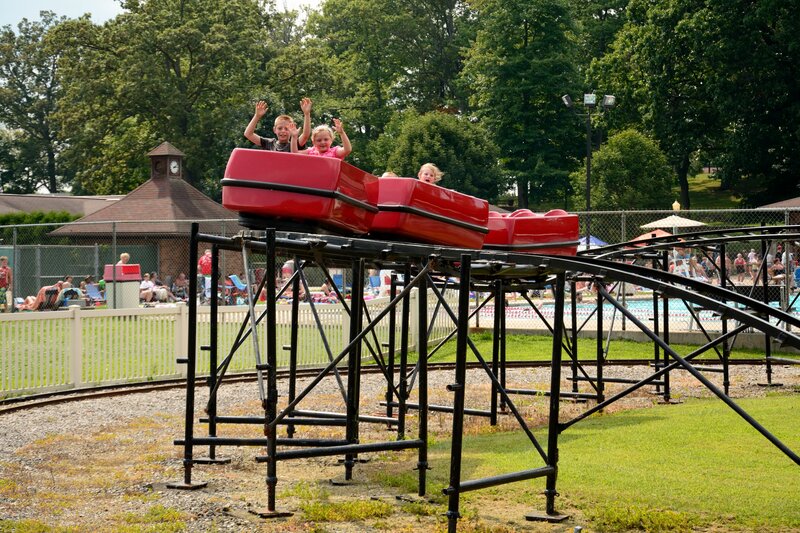Children on Roller Coaster