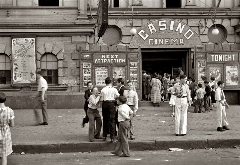 Children outside Casino Cinema