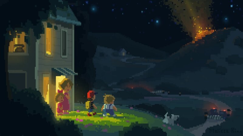 Children Outside House