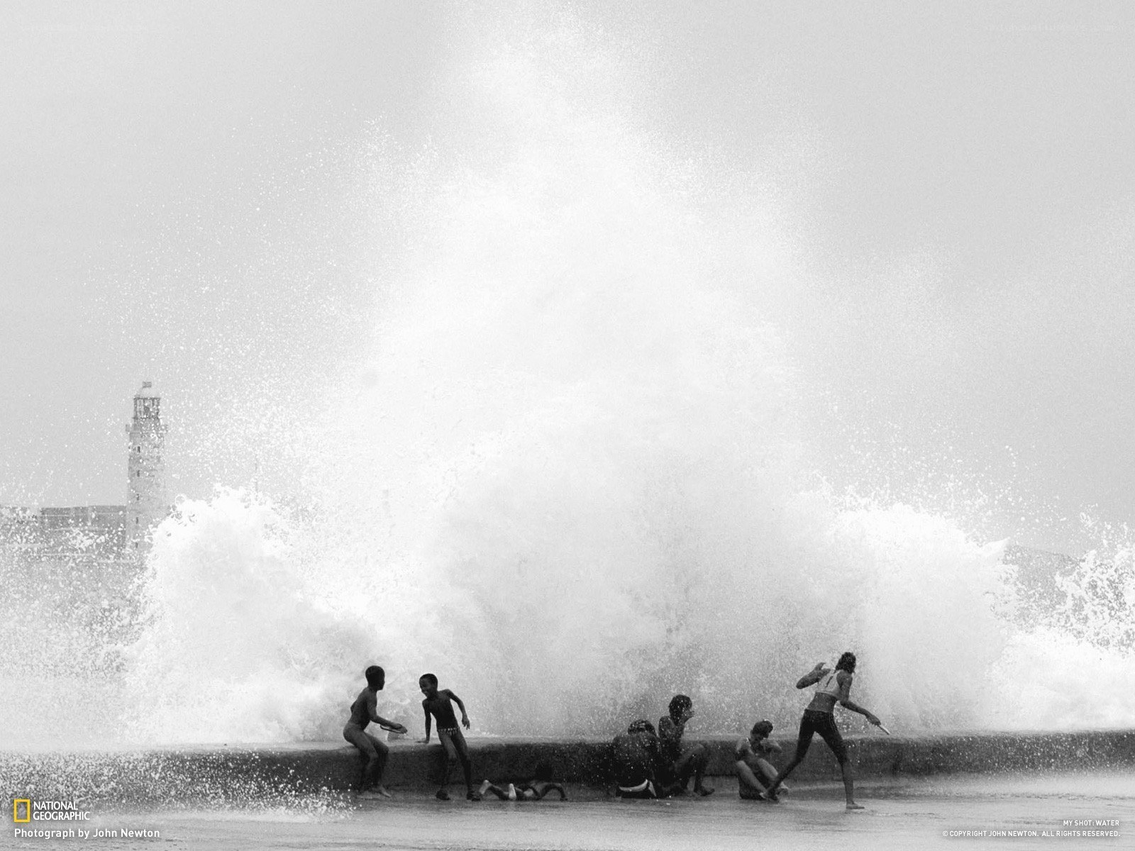 Children playing at the beach