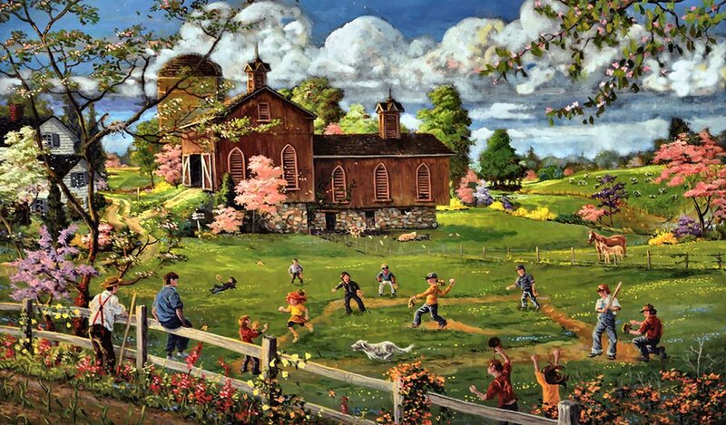 Children Playing Baseball