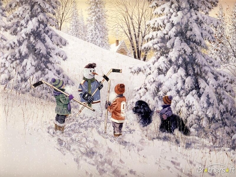 Children Playing Hockey