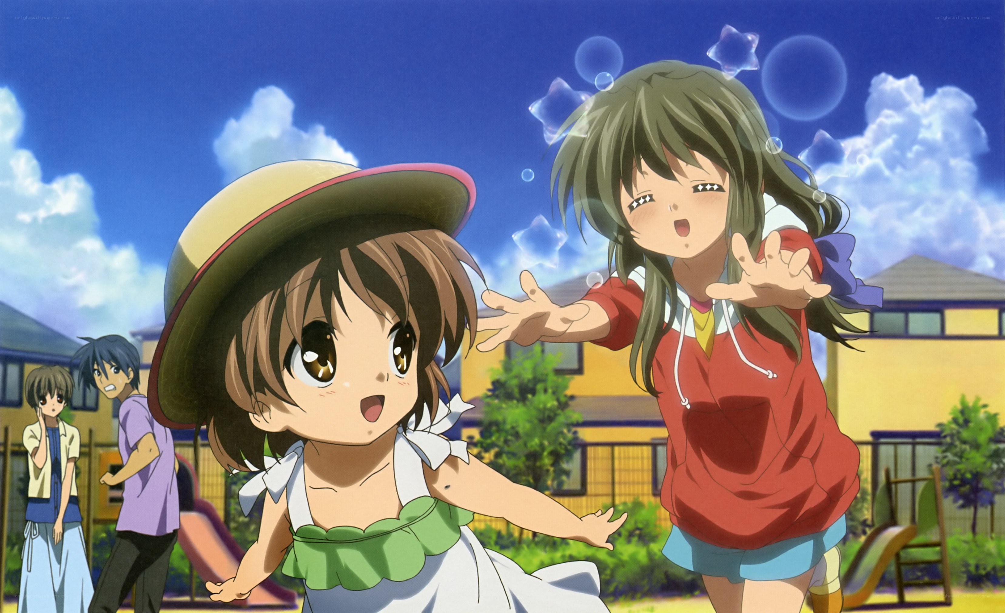 Children playing in a park