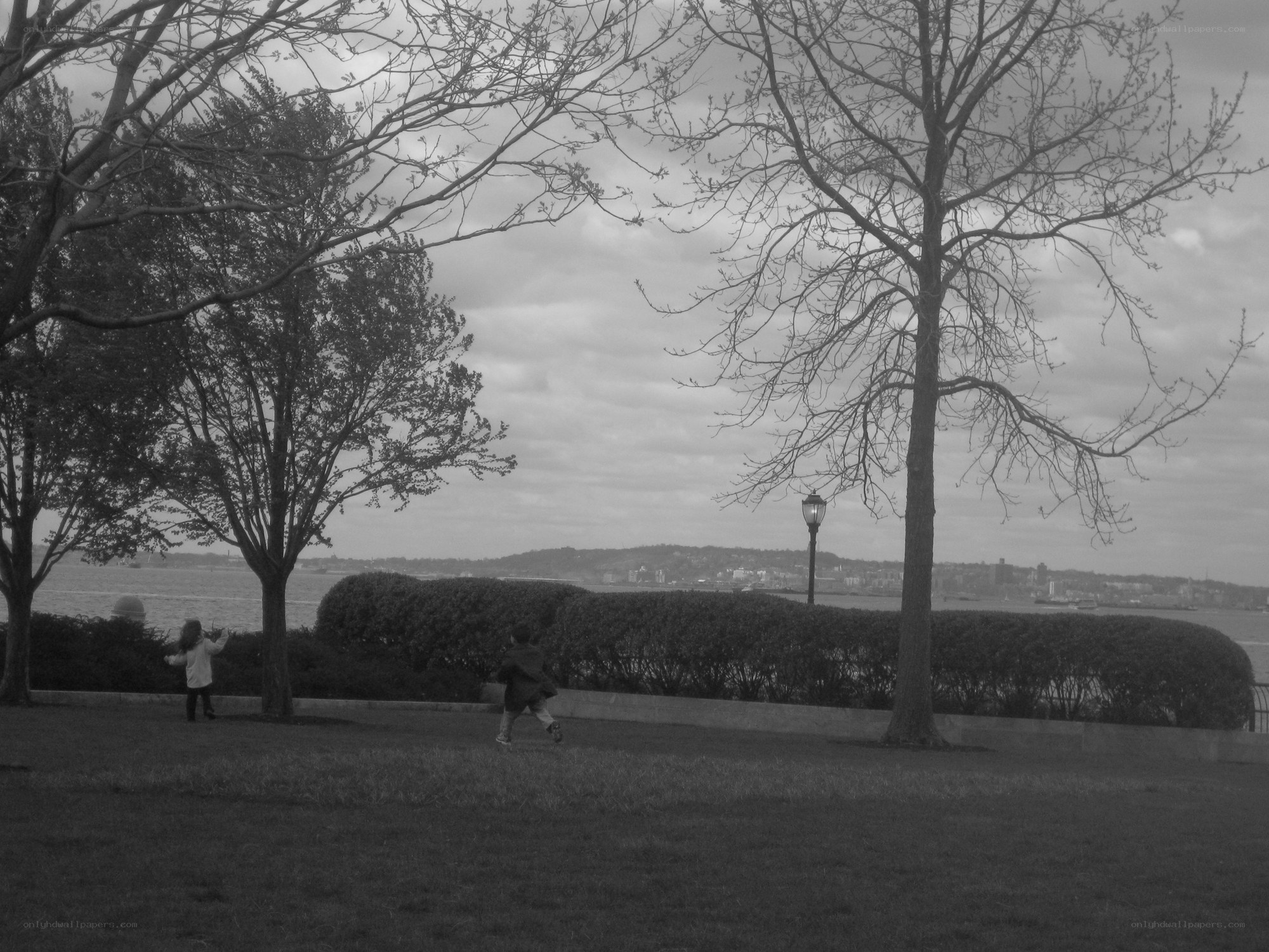 Children playing in a park