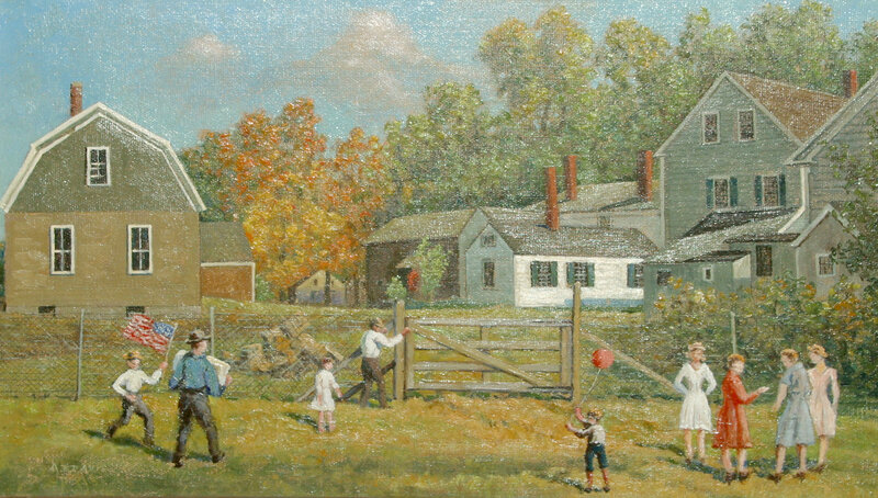 Children playing in a rural village