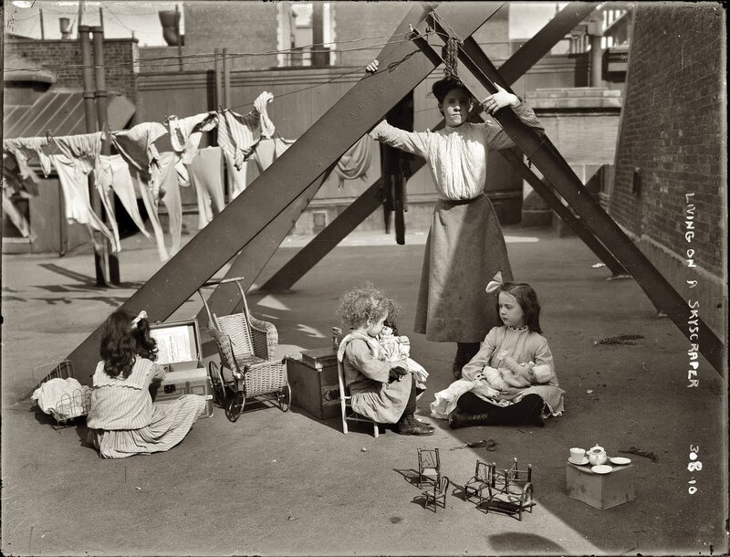 Children Playing in Courtyard