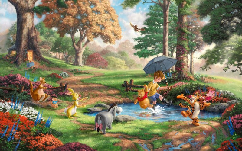 Children Playing in Forest