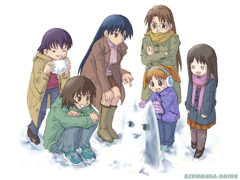 Children playing in the snow