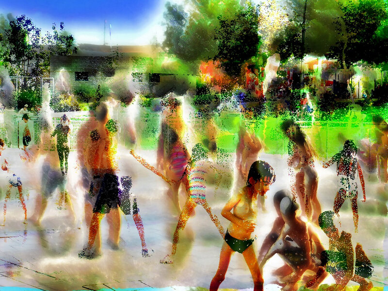 Children Playing in Water