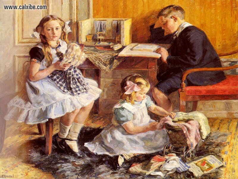Children playing indoors