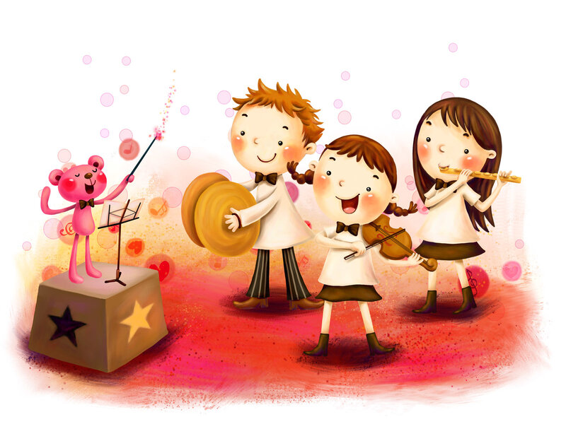 Children Playing Instruments
