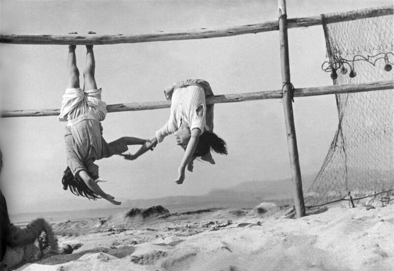 Children playing on a beach