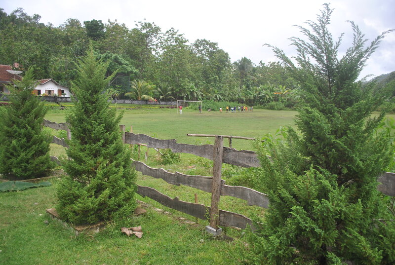 Children Playing Soccer — Green