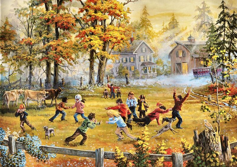 Children Playing Tag