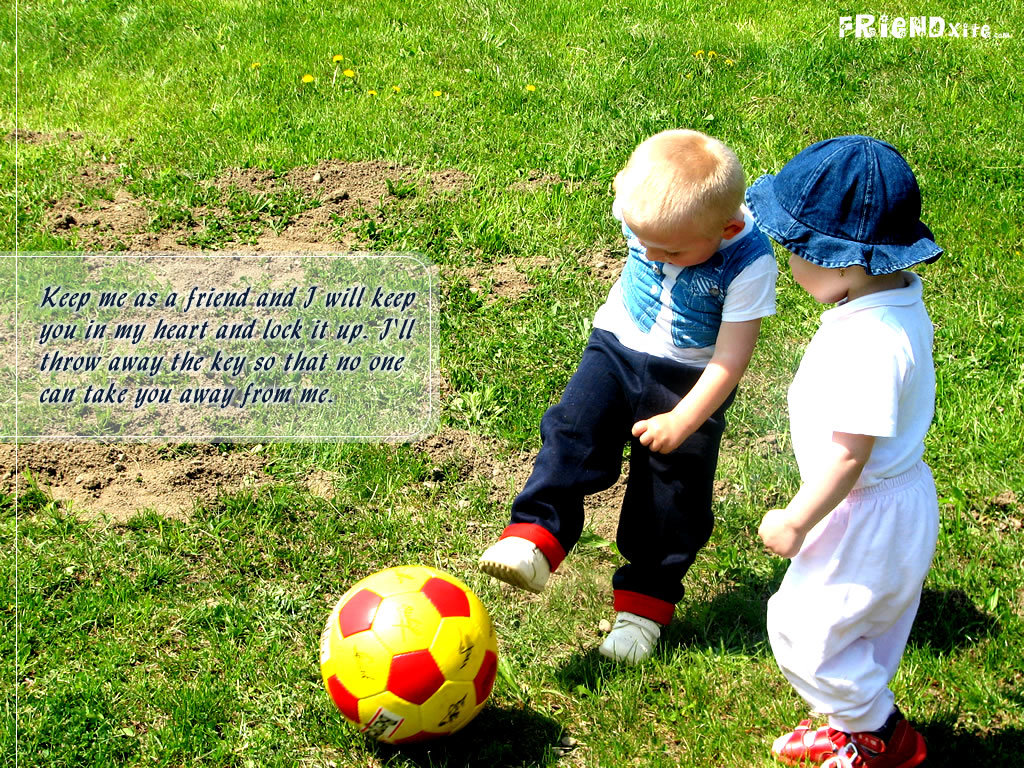 Children playing with a ball