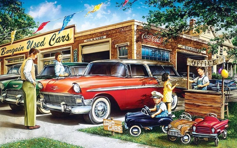 Children Playing with Toy Cars