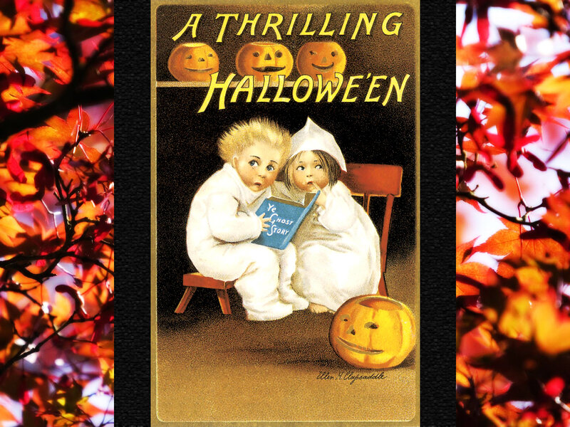 Children Reading Ghost Story