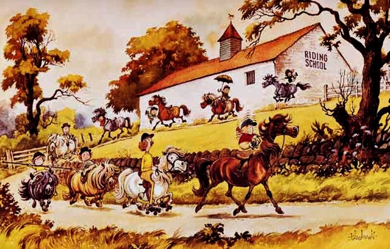 Children Riding Horses