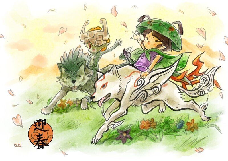 Children riding mythical creatures