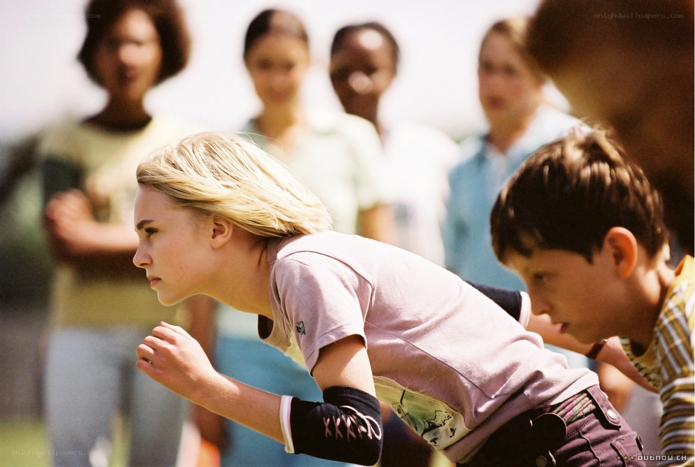 children running in a race