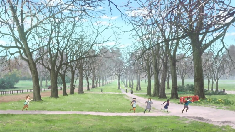 Children Running in Park