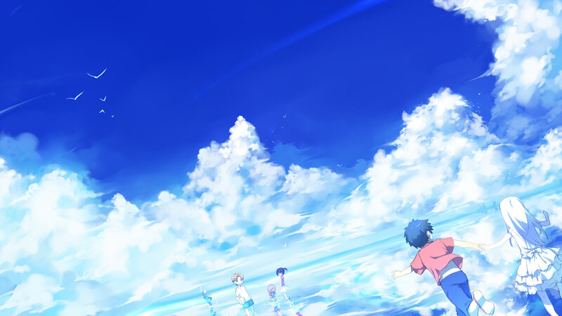 Children Running in Sky
