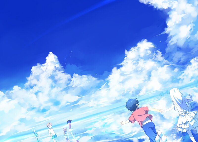 Children Running on Clouds