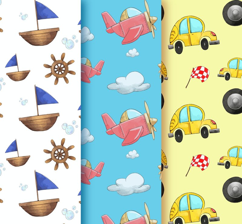Children's Vehicle Patterns