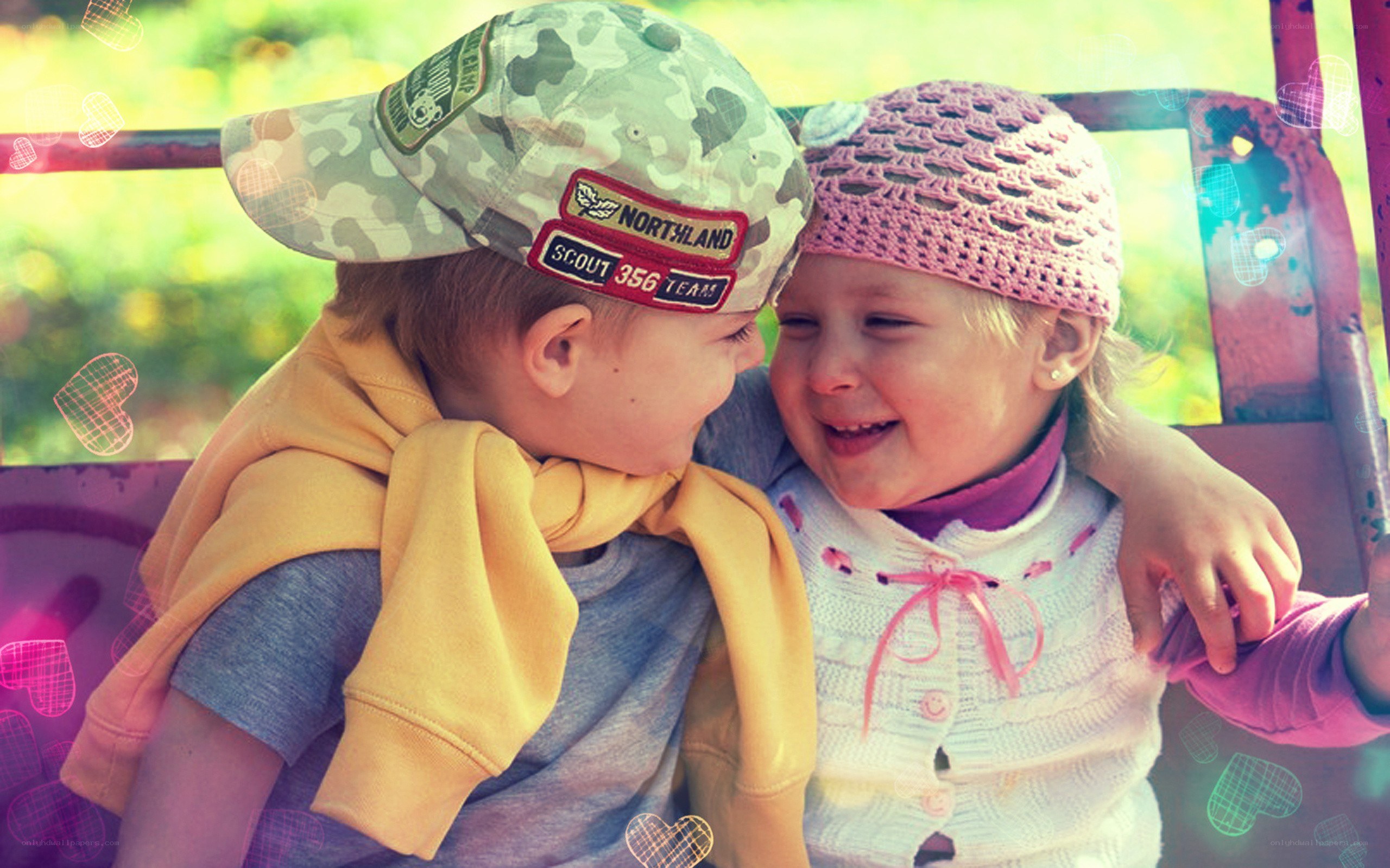 Children sharing a joyful moment