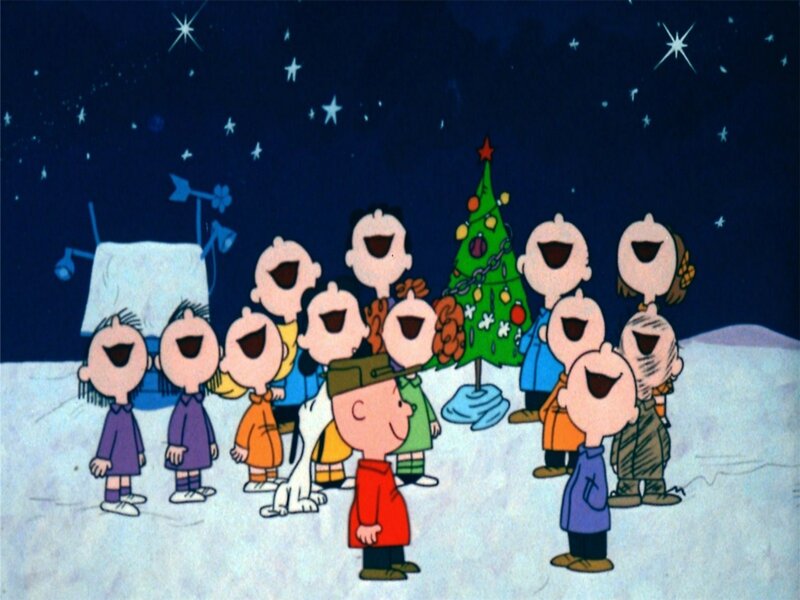 Children Singing in Snow