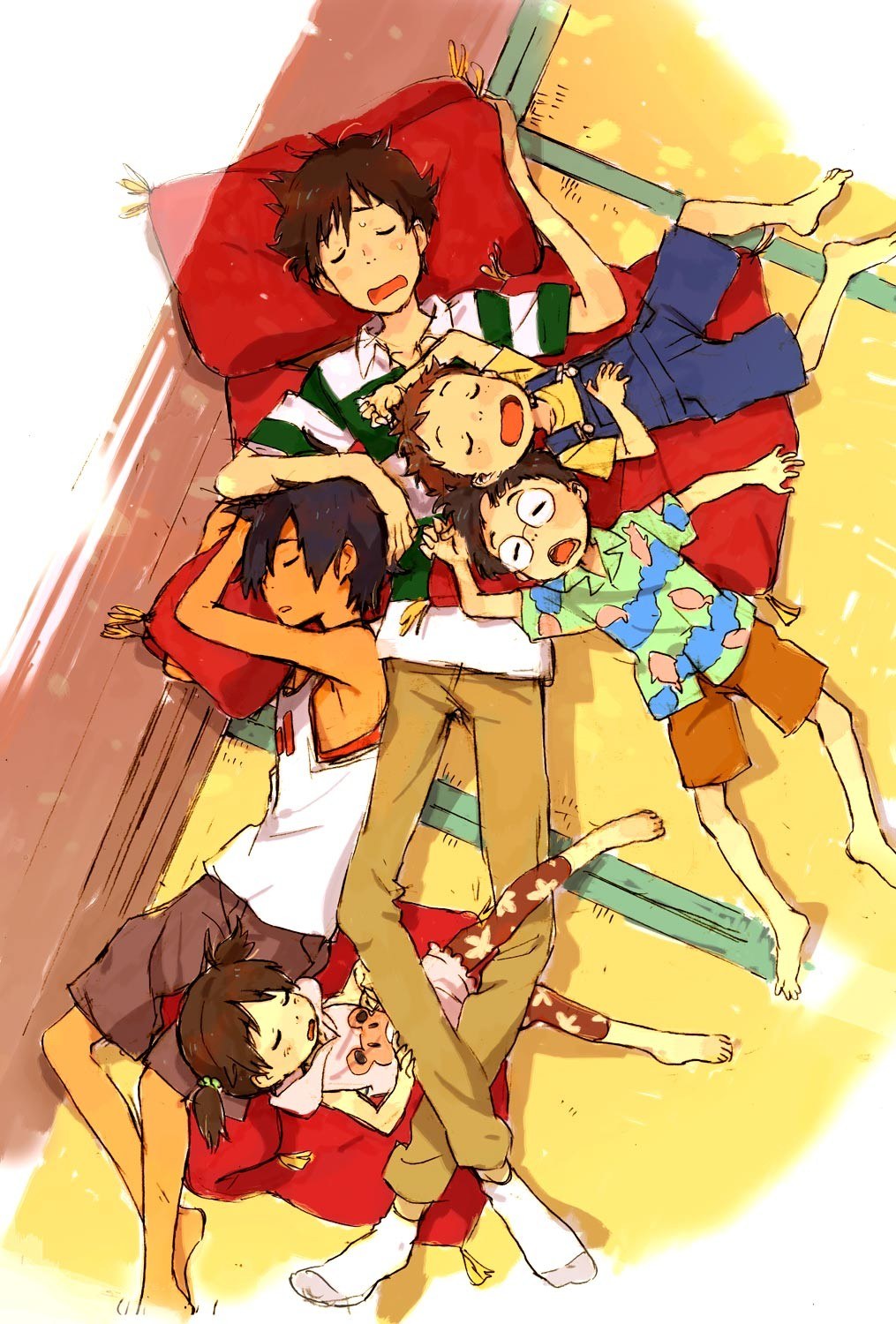 Children sleeping together