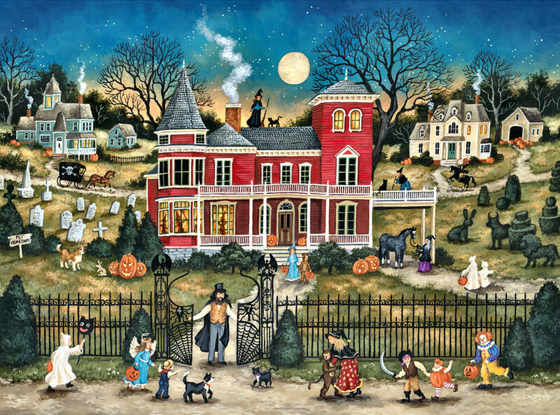 Children Trick-or-treating — Red, Festive