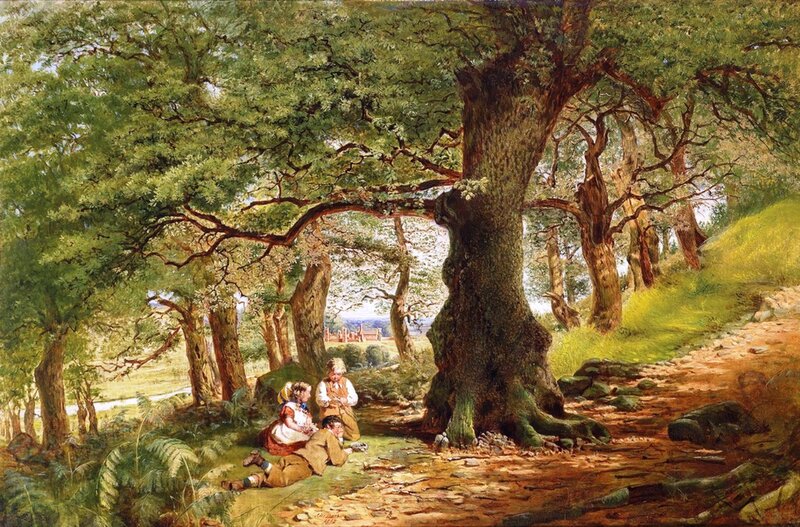 Children under Oak Tree